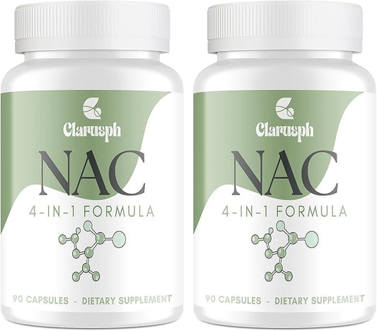 High Dose NAC Supplement 1200mg | N-Acetyl Cysteine Amino Acid Supplement for Respiratory | Antioxidants Supplements for Overall Well-Being | 180 Capsules